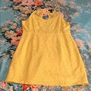 Yellow Lace Summer Dress